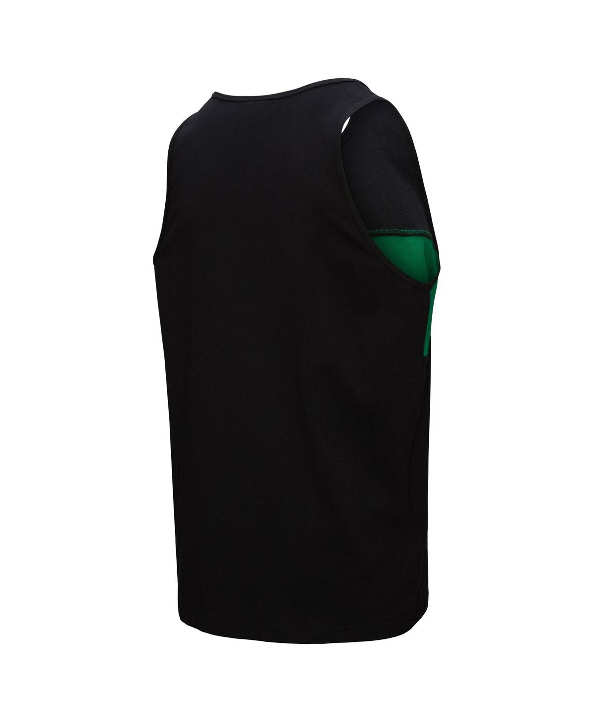 Mitchell & Ness Black New York Jets Retro Colorblock Tank Top In Black