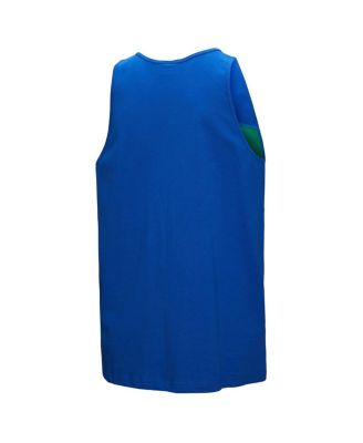 Men's Royal Seattle Seahawks Retro Color Block Tank Top