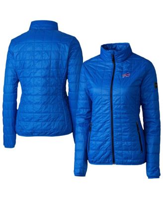 Cutter & Buck - Women's Royal Buffalo Bills Rainier PrimaLoft Eco Insulated Full-Zip Puffer Jacket