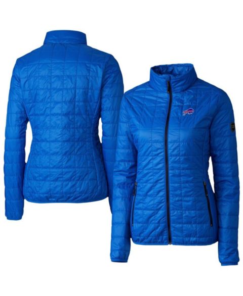 Женские куртки Cutter & Buck Women's Royal Buffalo Bills Rainier PrimaLoft Eco Insulated Full-Zip Puffer Jacket