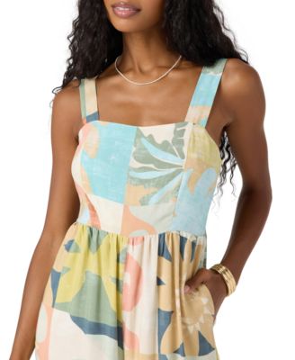 Juniors' Metzli Square-Neck Sleeveless Jumpsuit 