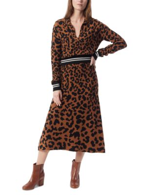 DEE OCLEPPO - Women's Bar Jacquard-Print A-Line Skirt