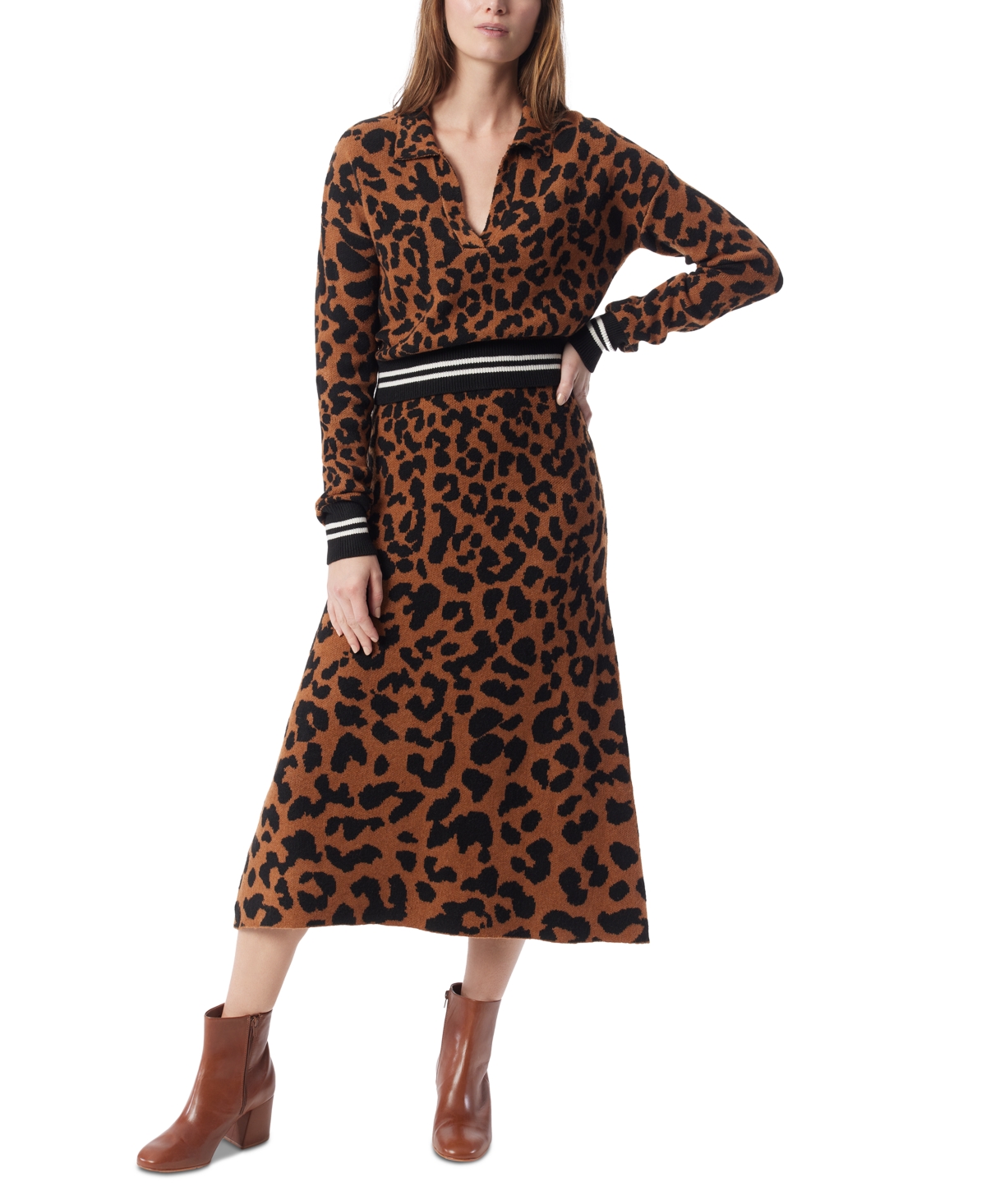 Dee Ocleppo Women's Bar Jacquard-print A-line Skirt In Animal Print