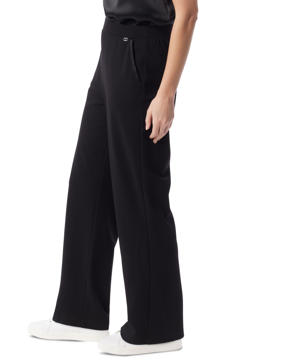 Dee Ocleppo Women's Alora Solid-color Pull-on Knit Pants In Black