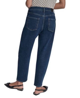 Petite Mid-Rise Barrel-Leg Jeans