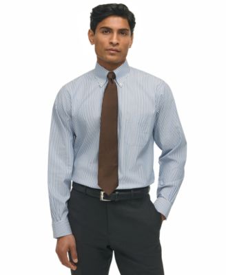 Brooks Brothers - Men's Regular-Fit Non-Stripe Dress Shirt