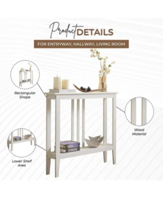 Entryway Table - Narrow Console Table - Console Table with Storage - Wood Console Tables for Entryway