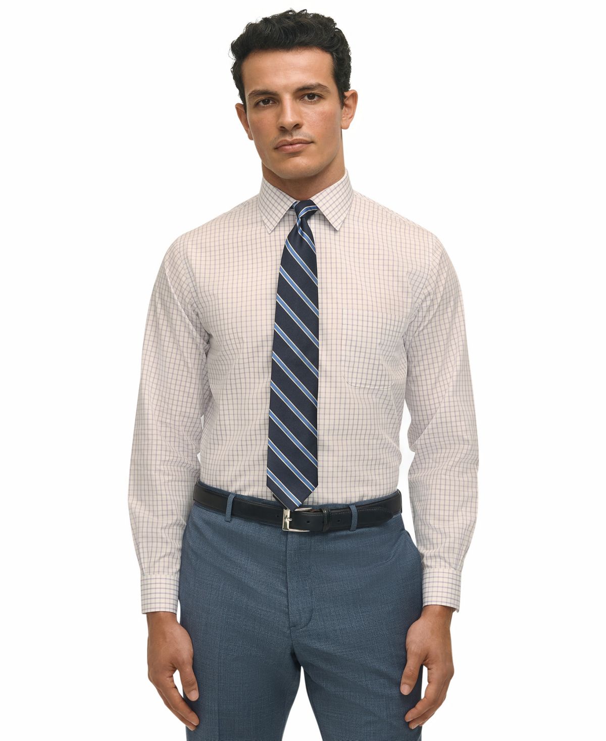 Мужская рубашка обычного покроя