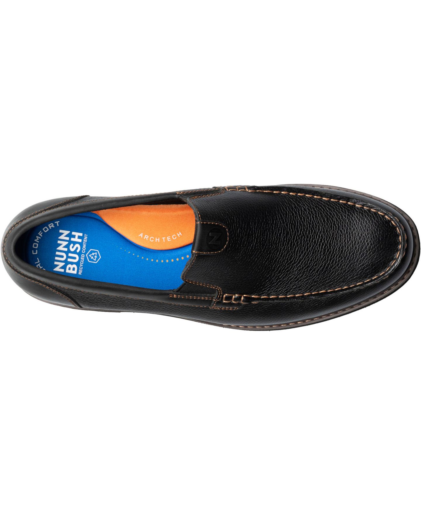 Мужские туфли Nunn Bush Owen II Moc Toe Venetian, цвет: Чёрный — фото 6