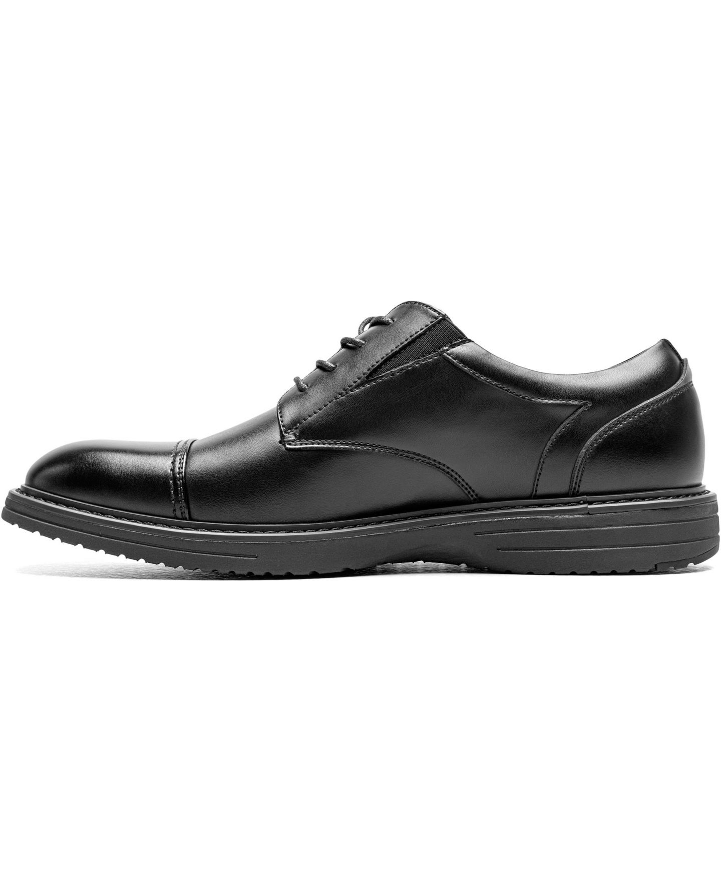 Мужские туфли Nunn Bush Gates Cap Toe Oxfords, цвет: Чёрный — фото 5