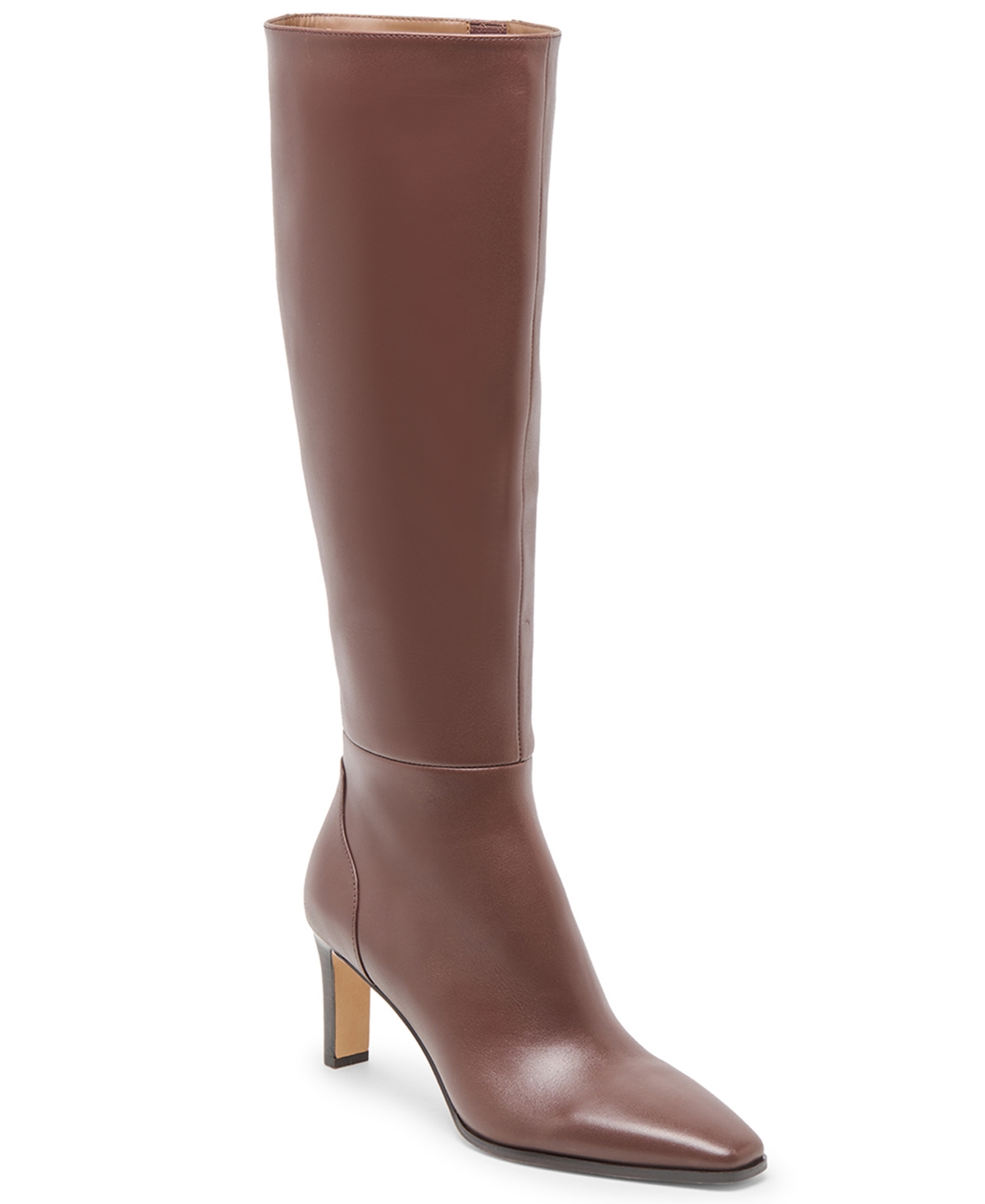 Dolce Vita Women's Emmi Pointed-toe Blade-heel Knee-high Tall Dress Boots In Brown