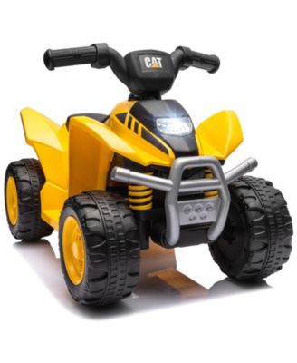 CAT Licensed Kids Ride on ATV with Horn Sound LED Headlight Foot Pedal