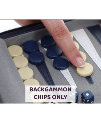 Replacement Magnetic Game Pieces for Travel Backgammon Set
