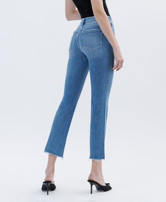 Women's High Rise Slim Straight Jeans
