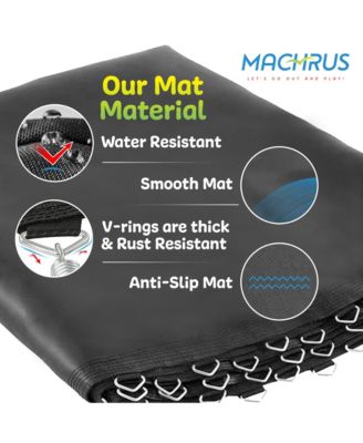 Trampoline Replacement Mat with Sturdy 72 V-Rings - Compatible w/ 14ft Round Frame & 5.5" Springs - Ultra Durable PP Mat w/ High Elasticity