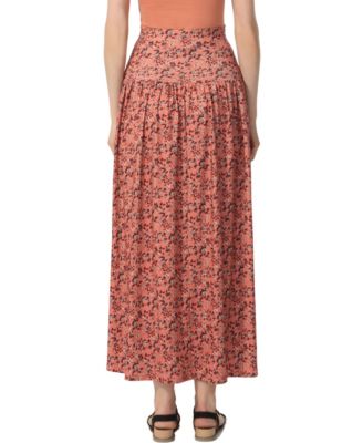 Women's Tiered Pull On Maxi Skirt
