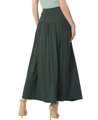 Women's Tiered Pull On Maxi Skirt
