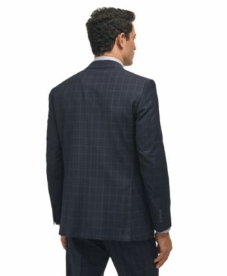 Brooks Brothers Men's Classic-Fit Windowpane Suit Jacket