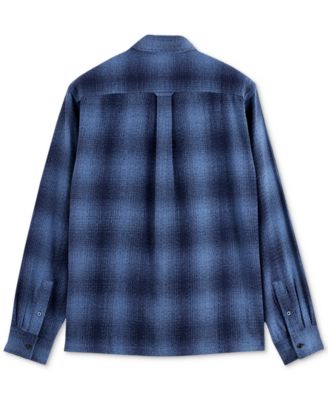 Men's Relaxed Fit Long Sleeve Button-Front Shadow Shirt