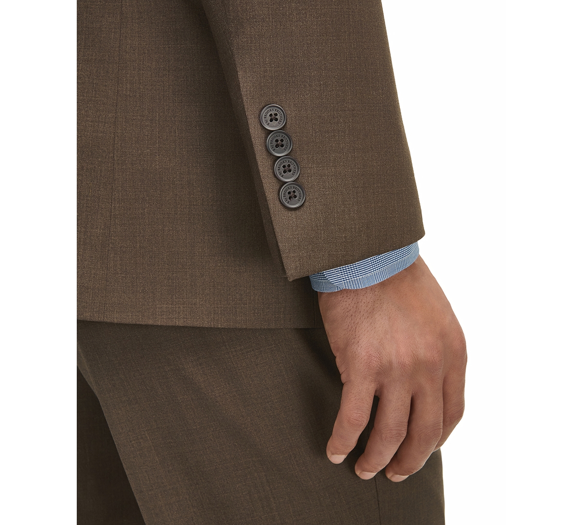 Brooks Brothers Men's Classic-fit Wool-blend Suit Jacket In Brown
