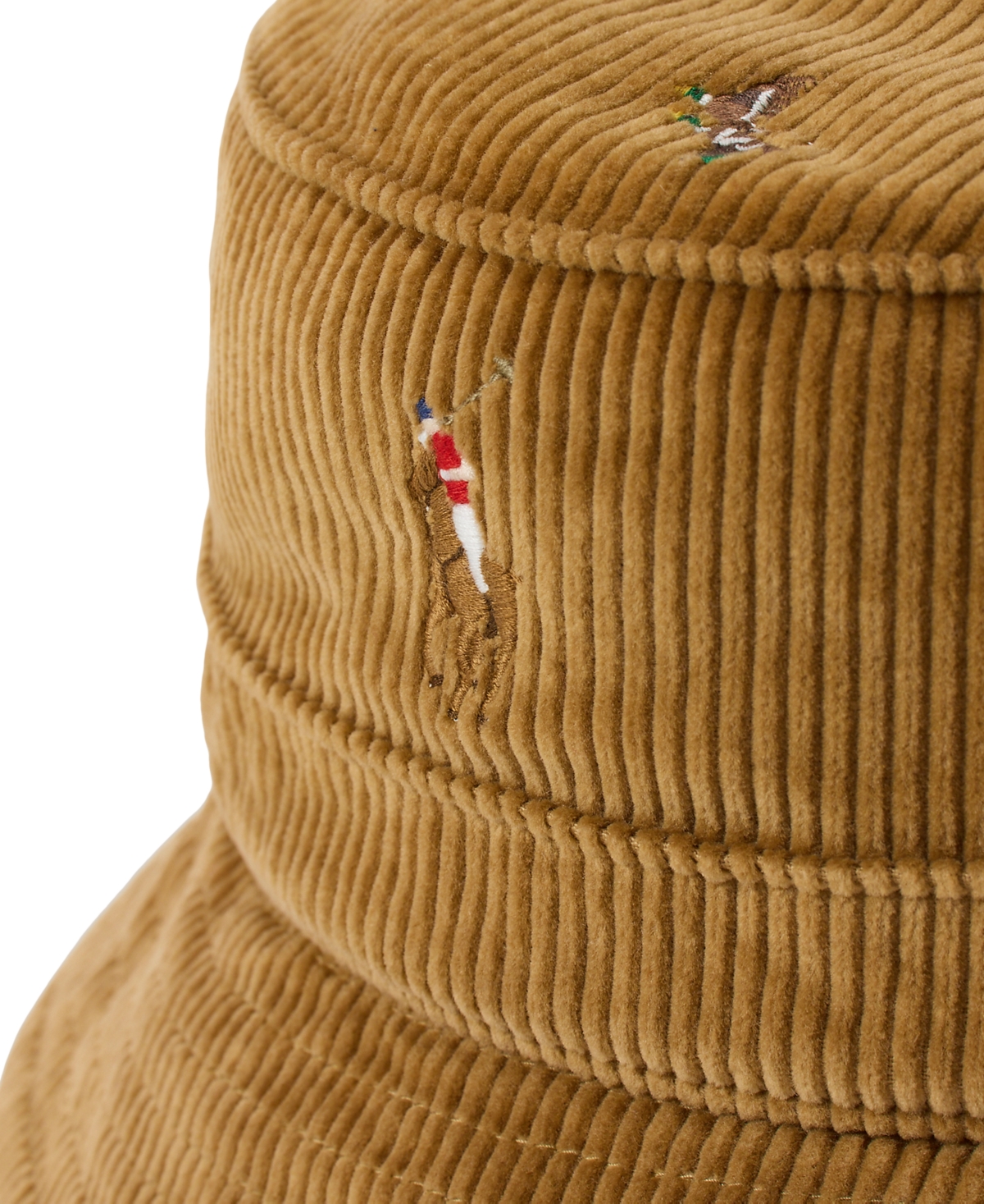 Polo Ralph Lauren Men's Duck-embroidered Corduroy Bucket Hat In Brown