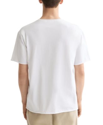 Men's Short Sleeve Raw Edge Crewneck T-Shirt