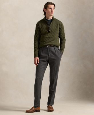 Men's Quilted Double-Knit Jersey Pullover