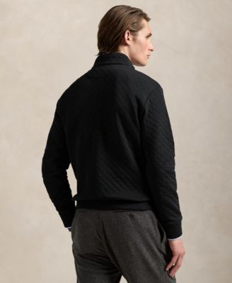Men's Quilted Double-Knit Jersey Pullover