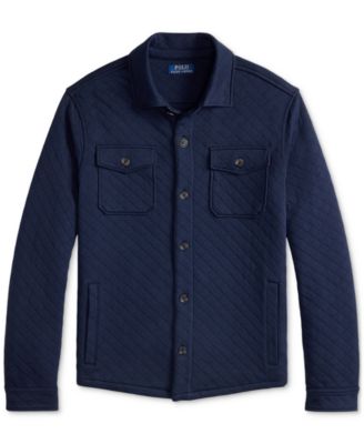 Polo Ralph Lauren Men's Quilted Double-Knit Jersey Shirt Jacket