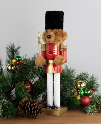 14" Plush Teddy Bear Soldier Christmas Nutcracker