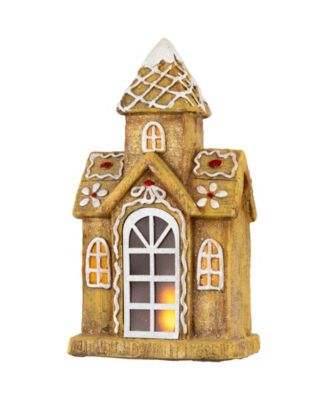 16" LED Gingerbread House with Icing Accents Christmas Decoration
