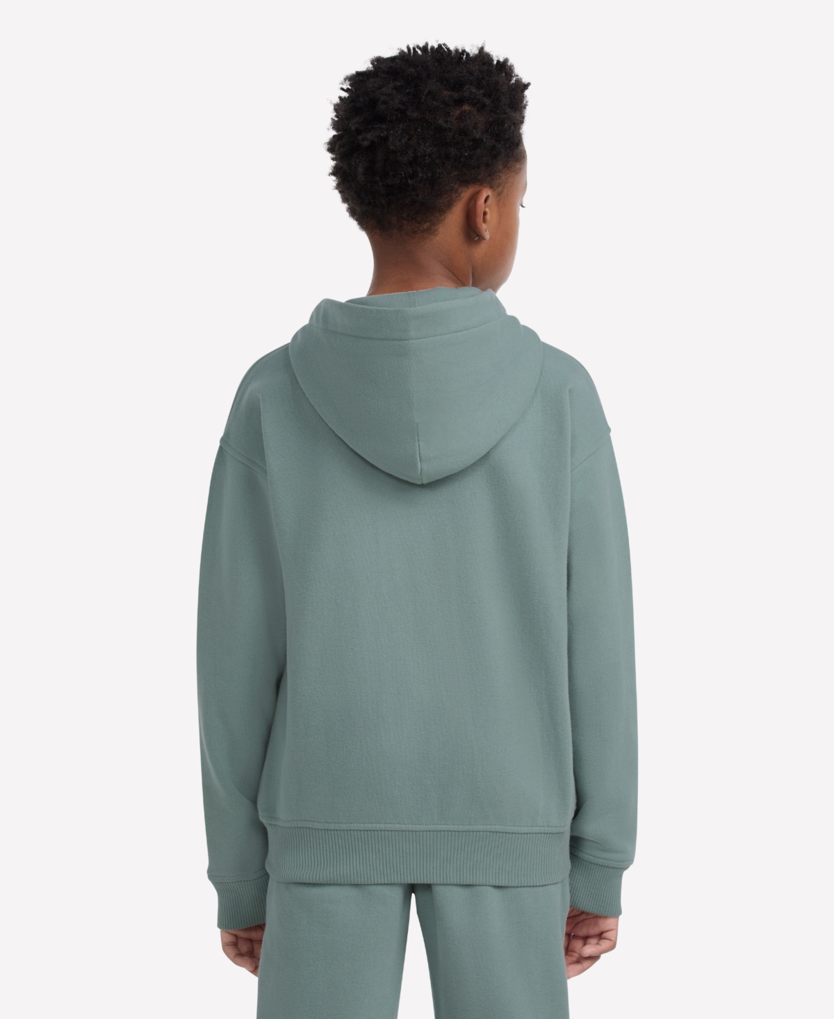 Abercrombie Boys Essential Fleece Pullover Hoodie In Green
