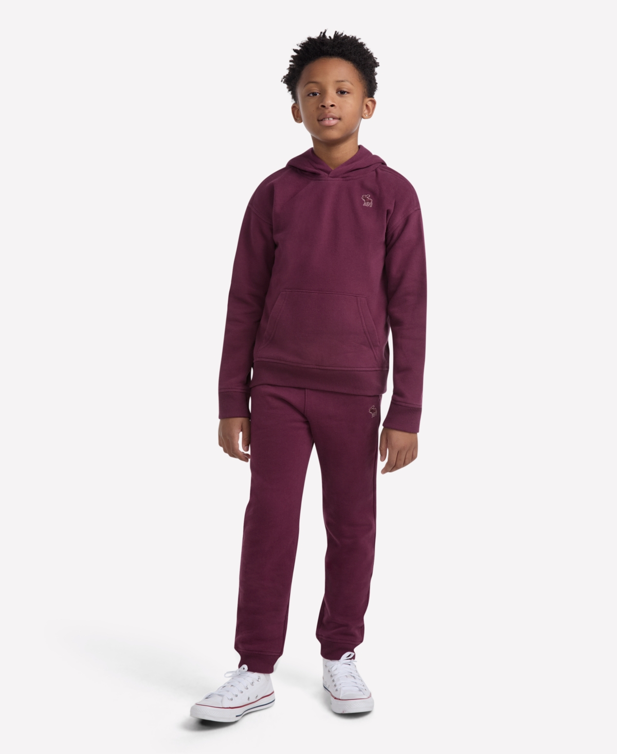 Abercrombie Boys Essential Fleece Pullover Hoodie In Brown
