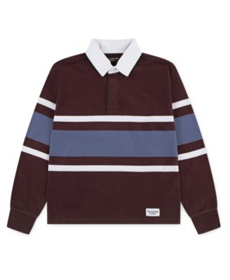 Boys Long Sleeve Rugby Polo Shirt