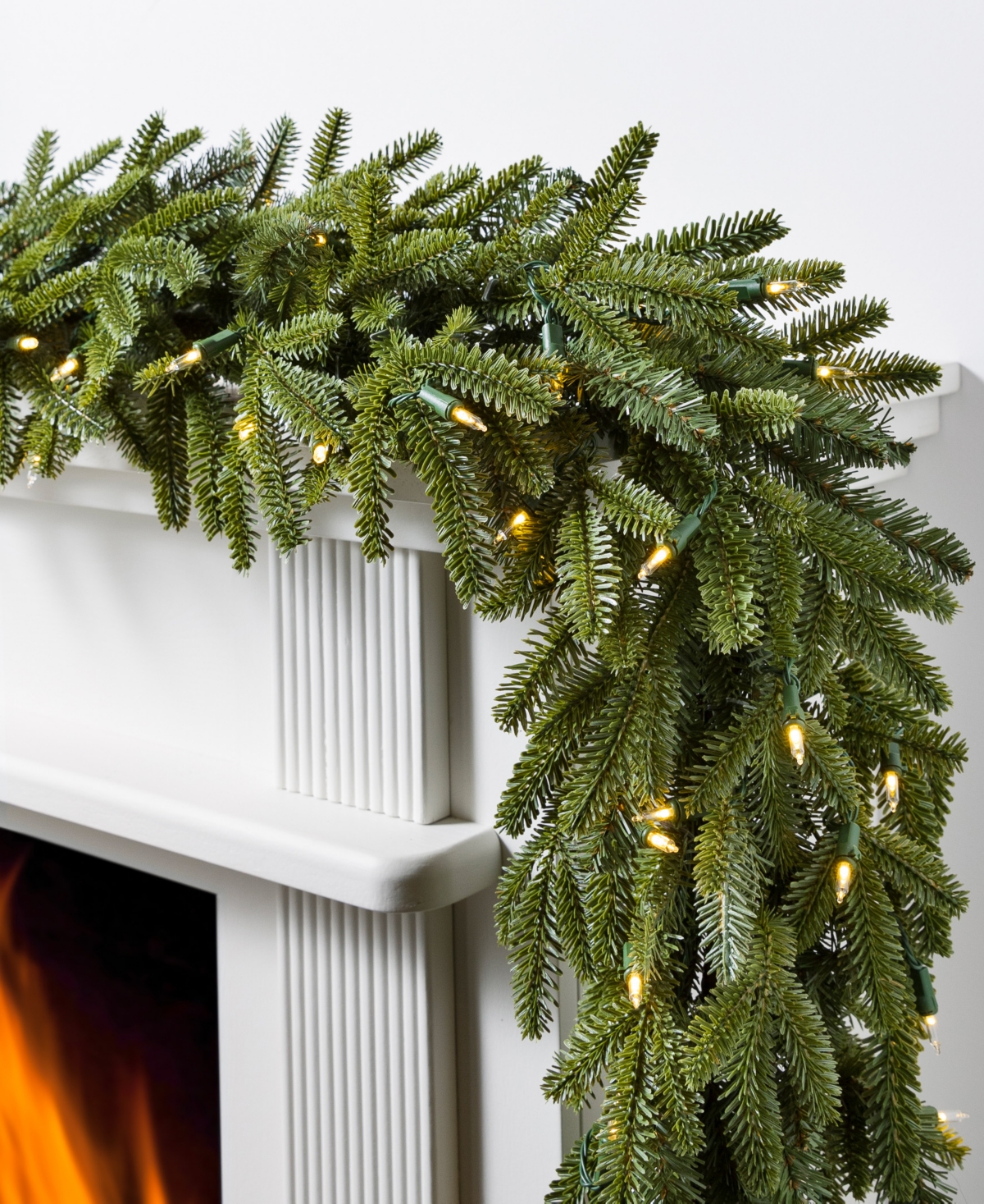 Balsam Hill 10 Ft Fraser Fir Pre-lit Garland In Green