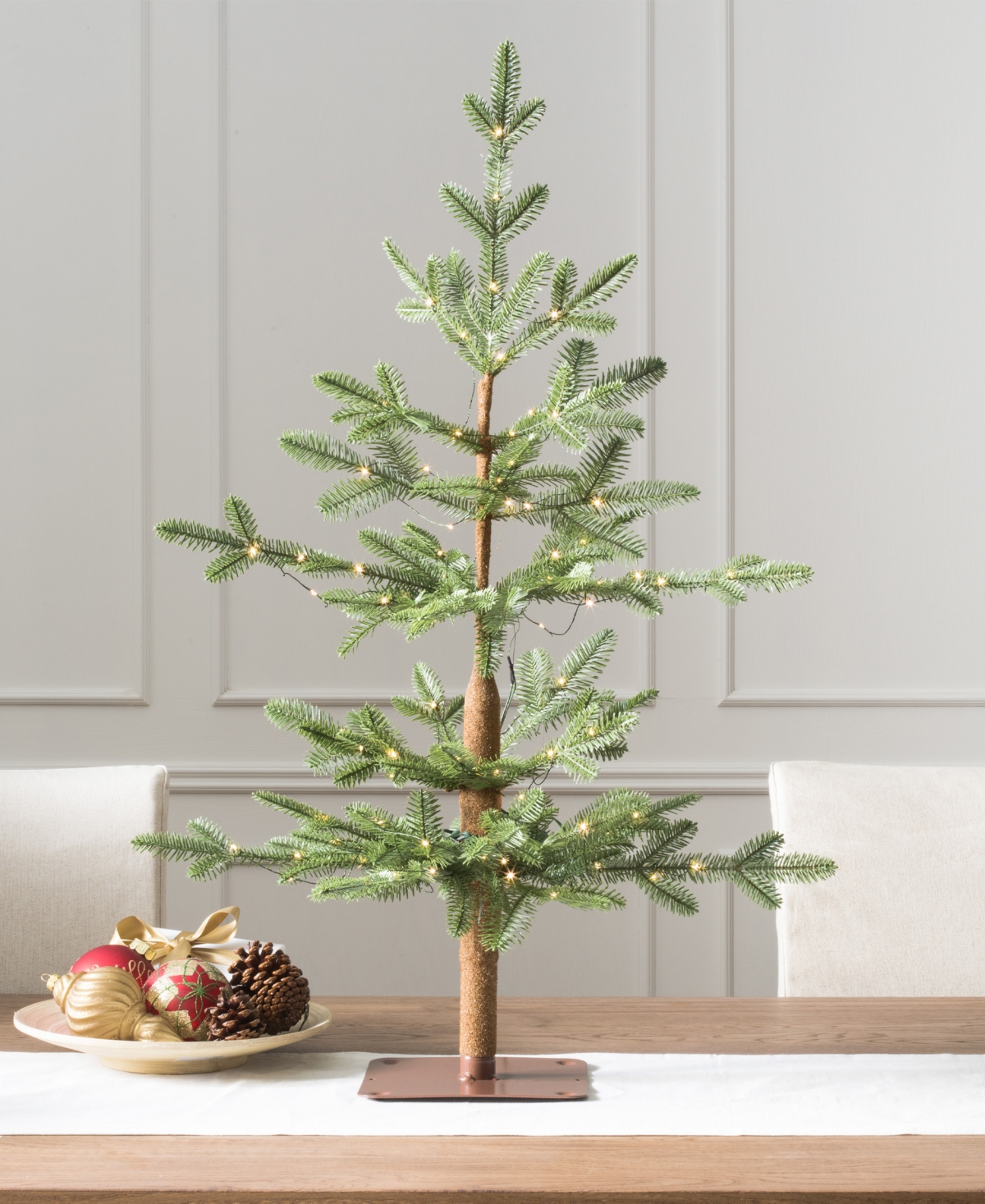 Balsam Hill 3 Ft Alpine Balsam Fir Pre-lit Tabletop Tree In Green