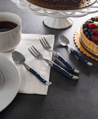 Laguiole Coffee Spoons and Cake Forks, Set of 8