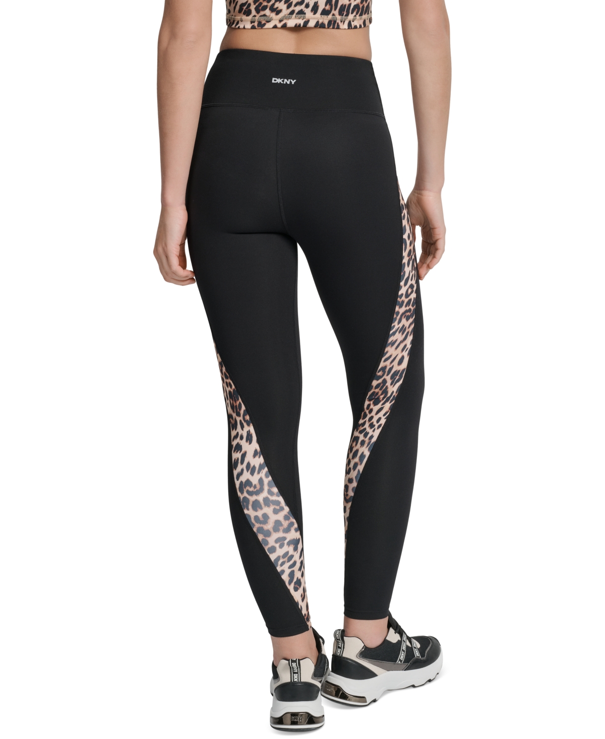 Dkny Women's Color-block Super High-waist Compression Leggings