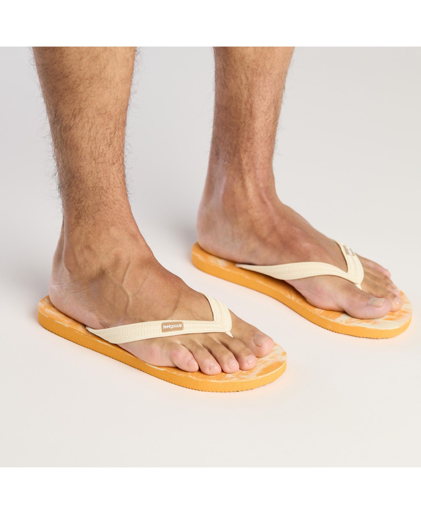 Мужские сандалии Feelgoodz Men s Classicz Remix Natural Rubber Flip-Flop Thong, цвет: Redwood — фото 6
