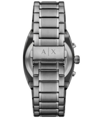 Men's Quartz Chronograph Gunmetal Stainless Steel Watch, 40mm