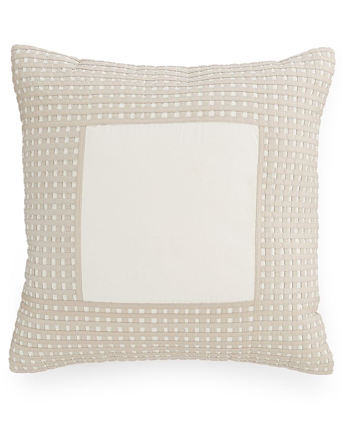 Hotel Collection CLOSEOUT! Modern Eyelet 16" Square Decorative Pillow