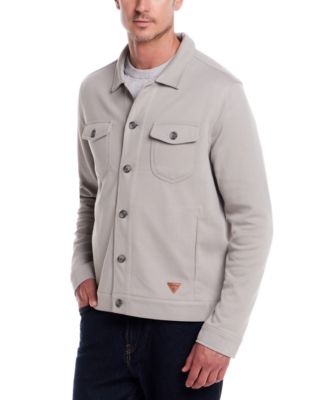 Men's Long Sleeve Twill Button-Front Jacket