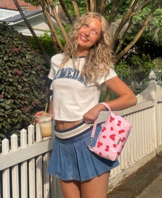 Juniors' Varsity Pleated Drawstring  Skirt