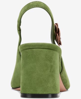 Women's Leza Luxurious Slingback Block-Heel Ballet Pumps