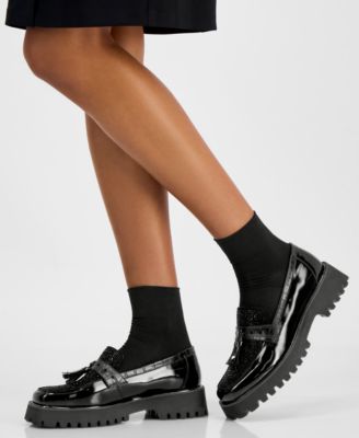 Women's Lenna Luxurious Embellished Lug Sole Loafer Flats