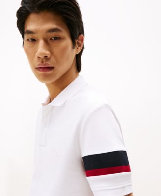 Men's Regular-Fit Stripe Sleeve Polo Shirt