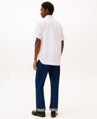 Men's Regular-Fit Linen Short-Sleeve Shirt