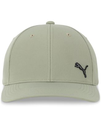 Men's Alloy Solid Color Cat Logo Stretch Fit Cap
