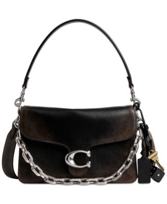 COACH - Chain Tabby Small Leather Shoulder Bag