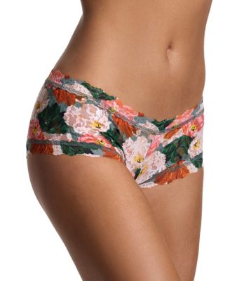 Women's Printed Signature Lace Boyshort